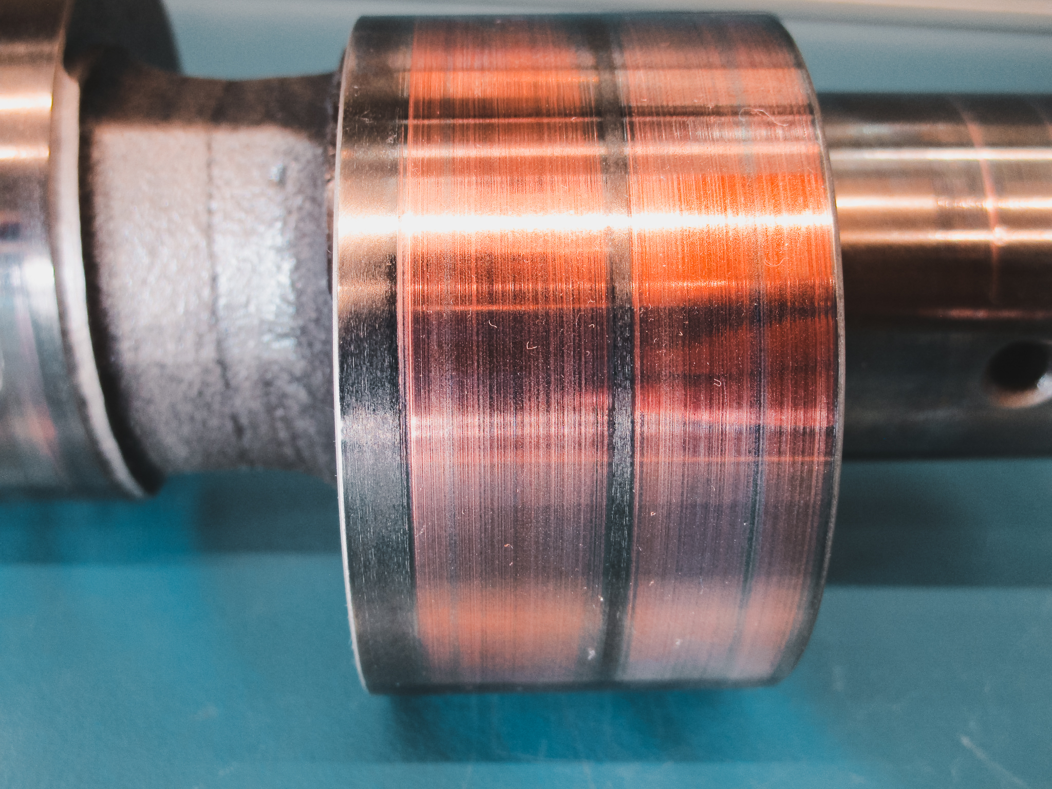 Kupferplattierung an einem Pleuellager eines Hubkolbenverdichters