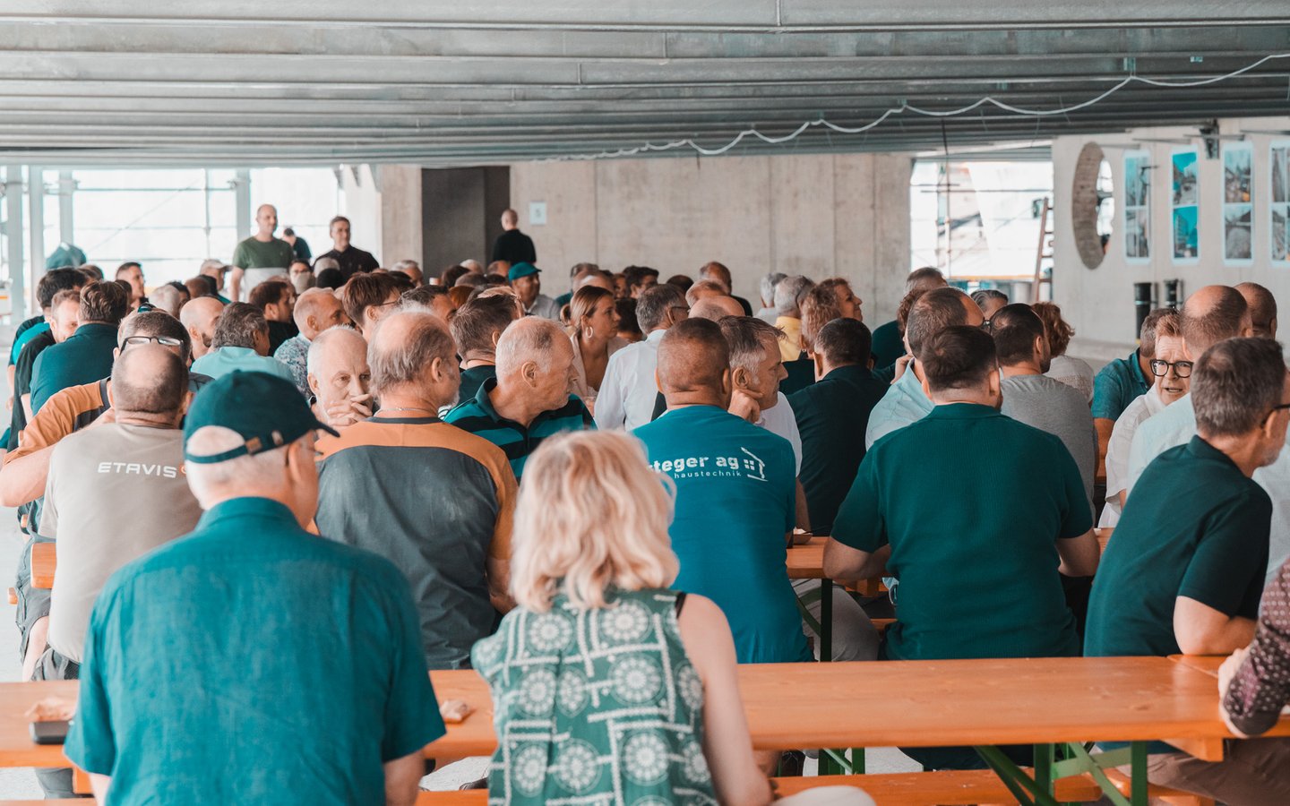  Ausgelassene Stimmung am Aufrichtfest
